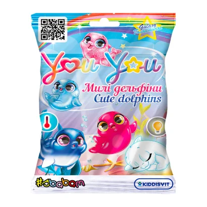 Колекційна фігурка-сюрприз YOU YOU &ndash; МИЛІ ДЕЛЬФІНИ (в диспл.)