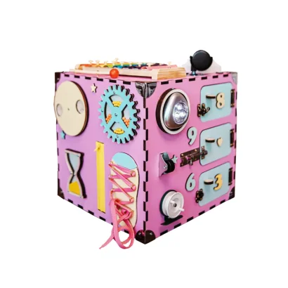 Розвиваюча іграшка Бізікуб&nbsp;Temple Group TG200132 30х30х30см&nbsp;Рожевий