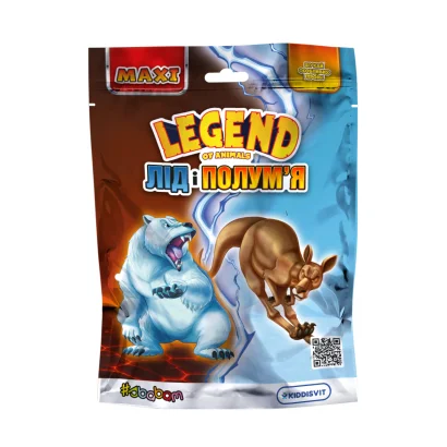 Стретч-іграшка у вигляді тварини серії "LEGEND OF ANIMALS МАКСІ" &ndash; ЛІД І ПОЛУМ&rsquo;Я (у диспл.)