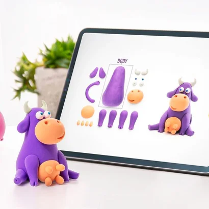 Набір пластиліну, що самостійно твердіє, ЛІПАКА – КОРІВКА, ПЕСИК, ВІВЦЯ