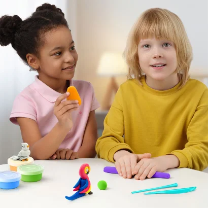 Набір пластиліну, що самостійно твердіє, ЛІПАКА &ndash; ПТАХИ: ПАПУГА АРА, ФАЗАН, ГОЛУБ