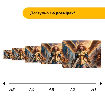 Пазл дерев'яний Аніме Феєричні Крила, А5, Картонна коробка