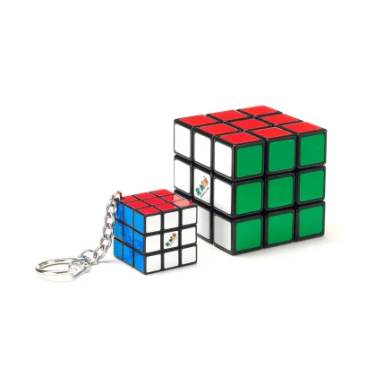 Набір головоломок 3х3 RUBIK'S КЛАСИЧНЕ ПАКУВАННЯ - КУБИК ТА МІНІ-КУБИК (з кільцем)