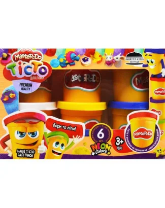 Дитяче тісто для ліплення &quot;Master Do&quot; 8124DT, 6 баночок