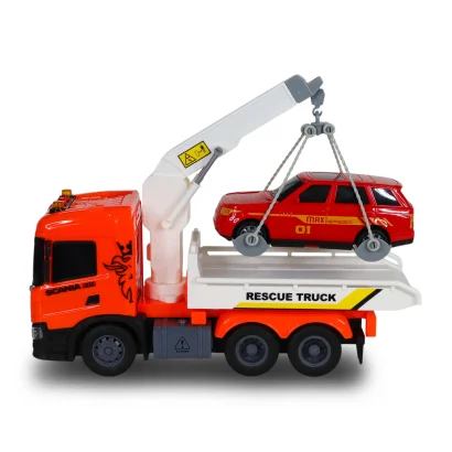 Ігровий набір серії "Big Truck" &ndash; ЕВАКУАТОР SCANIA З МАШИНОЮ (світло, звук)