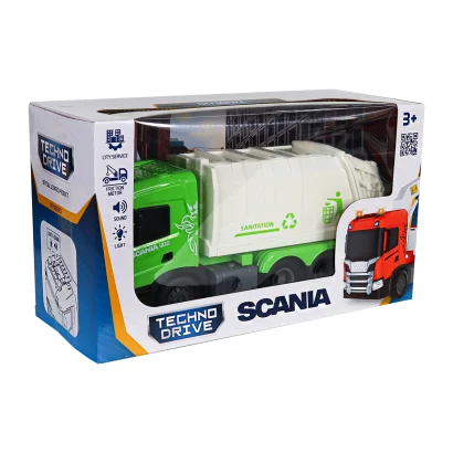 Автомодель серії "Big Truck" &ndash; СМІТТЄВОЗ SCANIA (світло, звук)