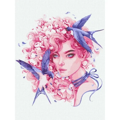 Картина за номерами &quot;Мелодійна&quot; ©lesya_nedzelska_art Ідейка KHO4958 30х40 см