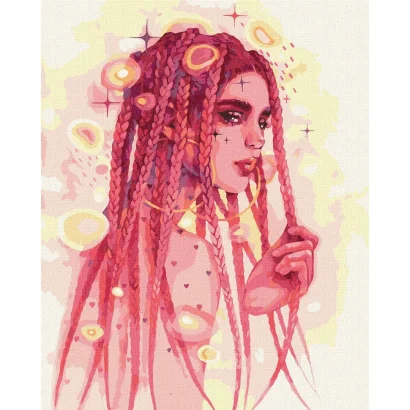 Картина&nbsp;за&nbsp;номерами "Дивовижна&nbsp;незнайомка" &copy;lesya_nedzelska_art Ідейка&nbsp;KHO2578 40х50 см