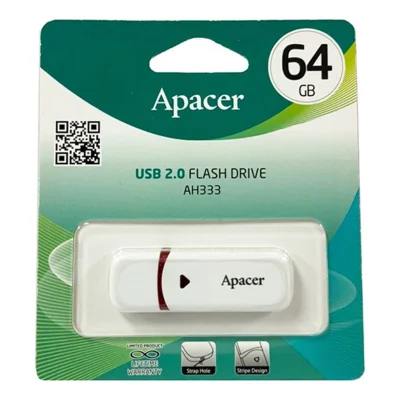 Флеш-накопичувач Apacer USB 2.0 AH333 64Gb White