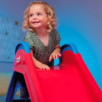 Гірка, що складається та світиться, для малюків - ПЕРШИЙ СПУСК