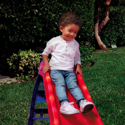 Гірка, що складається та світиться, для малюків - ПЕРШИЙ СПУСК