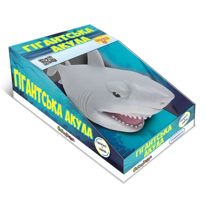 Стретч-іграшка у вигляді тварини &ndash; ГІГАНТСЬКА АКУЛА (біла)
