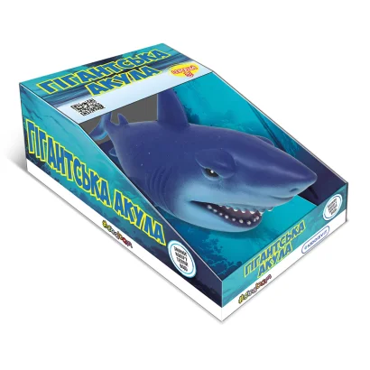 Стретч-іграшка у вигляді тварини &ndash; ГІГАНТСЬКА АКУЛА (синя)