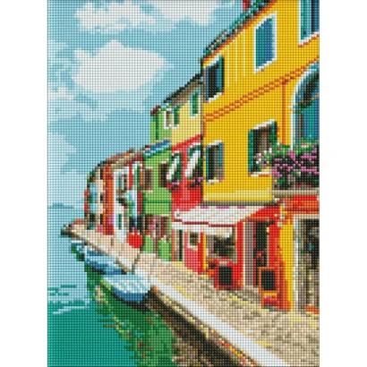 Алмазна мозаїка&nbsp;"Вуличками&nbsp;Італії" Ідейка&nbsp;AMO7526 30х40 см