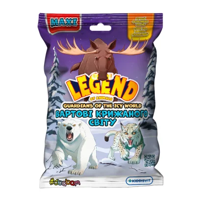 Стретч-іграшка у вигляді тварини серії LEGEND OF ANIMALS МАКСІ - ВАРТОВІ КРИЖАНОГО СВІТУ (в дисп.)