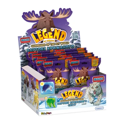 Стретч-іграшка у вигляді тварини серії LEGEND OF ANIMALS МАКСІ - ВАРТОВІ КРИЖАНОГО СВІТУ (в дисп.)