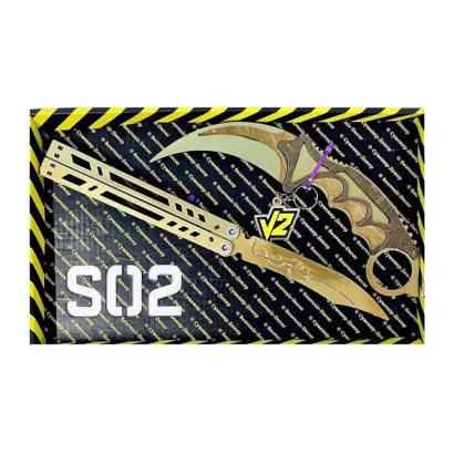 Набір ножів сувенірних дерев'яних SO-2 "МЕТЕЛЬ LEGASY &amp; КЕРАМБІТ GOLD" SO2-1-B