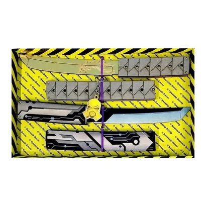 Набір дерев'яних сувенірних ножів SO-2 "TANTO ТРАНЗИСТОР &amp; TANTO ЯКУДЗА GOLD" SO2-8-B