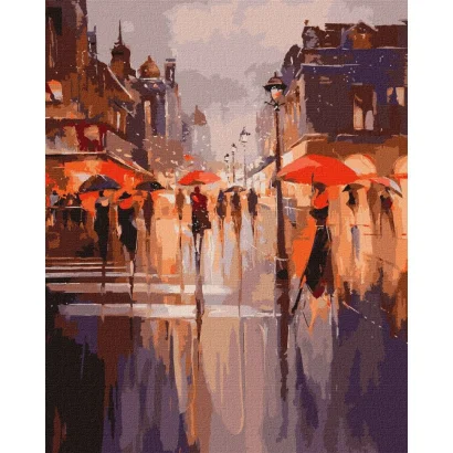 Картина за номерами &quot;Святкова атмосфера&quot; ©BOND Tetiana Ідейка KHO2194 40х50 см