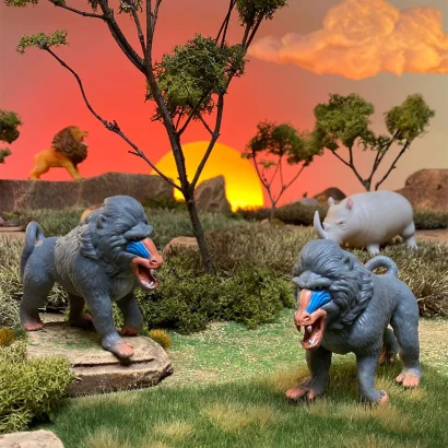 Стретч-іграшка у вигляді тварини &ndash; ПОВЕЛИТЕЛІ САВАНИ ( в диспл.)