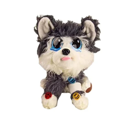 М'яка іграшка Собачка MP 1955 з аксесуарами  Сірий