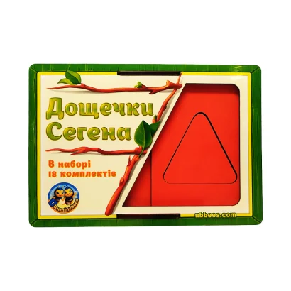Вкладиші Дошки Сегена "фігури, кольори" (ПСД212) PSD212