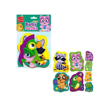 Пазли максі з грою Малюк Зможе &laquo;Хатні улюбленці&raquo; Vladi Toys VT1722-21 Укр