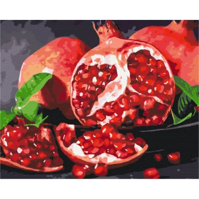Картина за номерами "Смачний&nbsp;гранат" BS32215  Brushme 40х50 см