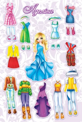 Настільна гра &laquo;Одягни ляльку. Аделіна&raquo; 800132 на магнітах