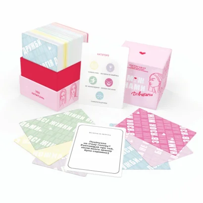 Гра настільна Між нами Дівчатками MemoGames 0010MG українською мовою