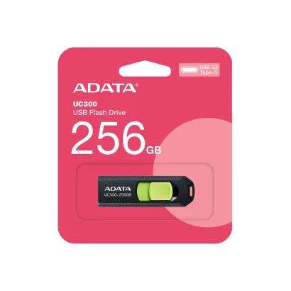 Флеш-накопичувач Adata USB 3.2 Gen1 UC300 Type-C 256Gb Black/Green