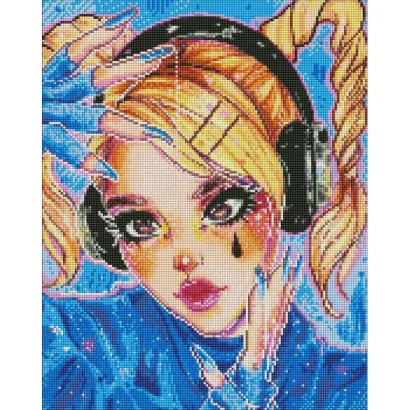 Алмазна мозаїка &quot;Ритмічна музика&quot; ©nila_art_art AMO7598 40х50 см Ідейка