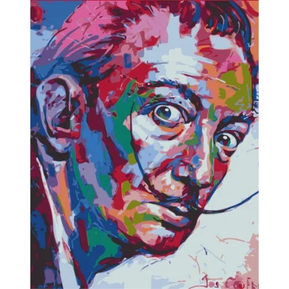 Картина за номерами без підрамника &quot;Сальвадор Далі&quot; Art Craft  10011-ACNF 40х50 см