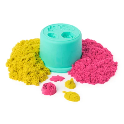 Набір піску для творчості - KINETIC SAND КАЗКОВІ КВІТИ (2 кольори, 227 g, аксес.)