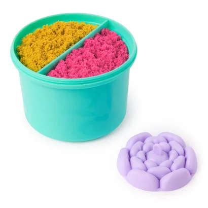Набір піску для творчості - KINETIC SAND КАЗКОВІ КВІТИ (2 кольори, 227 g, аксес.)