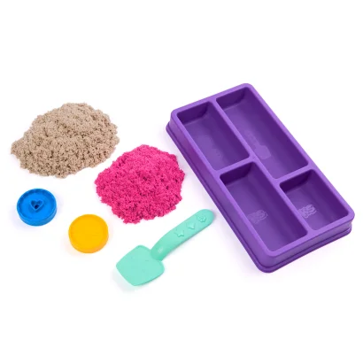 Набір піску для творчості - KINETIC SAND КОЛЬОРОВЕ ПЕЧИВО (2 кольори, 227 g, аксес.)