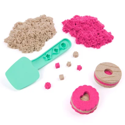 Набір піску для творчості - KINETIC SAND КОЛЬОРОВЕ ПЕЧИВО (2 кольори, 227 g, аксес.)