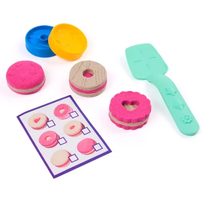 Набір піску для творчості - KINETIC SAND КОЛЬОРОВЕ ПЕЧИВО (2 кольори, 227 g, аксес.)