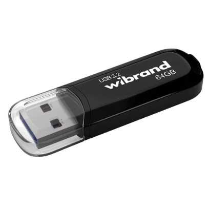 Флеш-накопичувач Wibrand USB 3.2 Gen1 Marten 64GB Black
