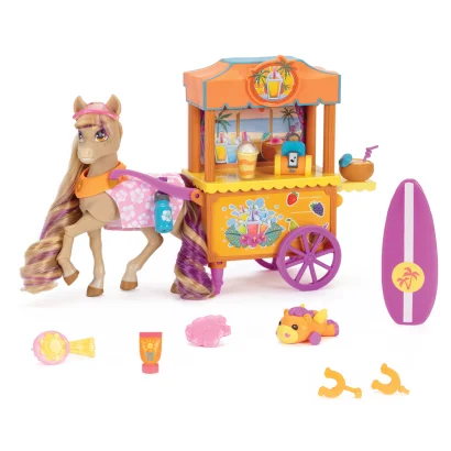 Ігровий набір WILD MANES - ПЛЯЖНИЙ ВІДПОЧИНОК КОНЯЧКИ БЕЙЛІ (возик, аксес.)
