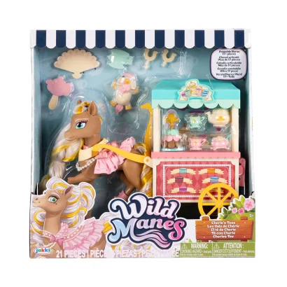 Ігровий набір WILD MANES - ЧАЙНІ ПОСИДЕНЬКИ З КОНЯЧКОЮ ЧЕРІ (возик, аксес.)