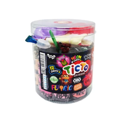 Креативна творчість "Тісто для ліплення "FLUORIC" TMD-FL-12-01U 12 кольорів