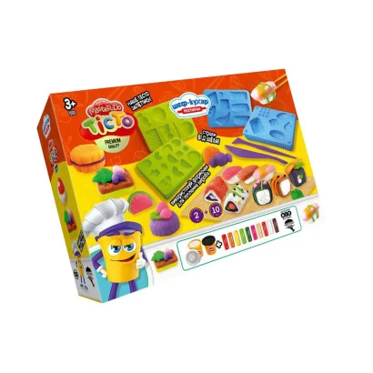 Креативна творчість &quot;Тісто для ліплення &quot;Шеф-кухар&quot; TMD-17-01U…-04U з формами Ресторан Суші 2