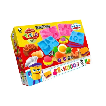 Креативна творчість &quot;Тісто для ліплення &quot;Шеф-кухар&quot; TMD-17-01U…-04U з формами Сендвіч-бар