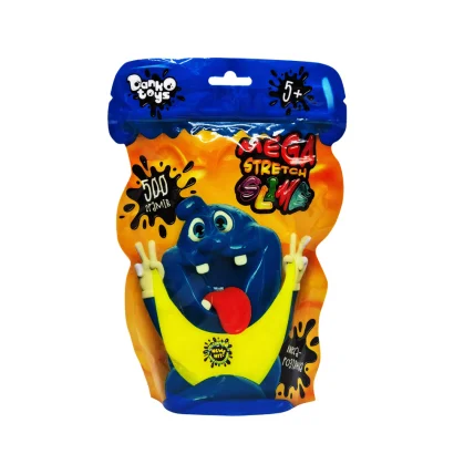 Лізун-антистрес &quot;Mega Stretch Slime&quot; SLM-12-01U 500 гр Жовтий