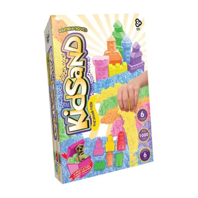 Кінетичний пісок &quot;KidSand&quot; KS-04-10U-15U коробка 1000 гр