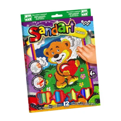 Набір для творчості "SandArt" SA-02-01&hellip;10 фреска з піску Ведмідь