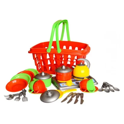 Набір посуду в кошику &quot;Галинка 10&quot; 1172TXK 28 предметів