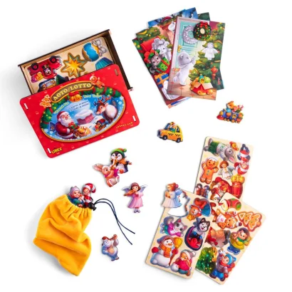 Настільна гра &quot;Новорічне лото&quot; (ПСД235) PSD235, 48 фігурних фішок