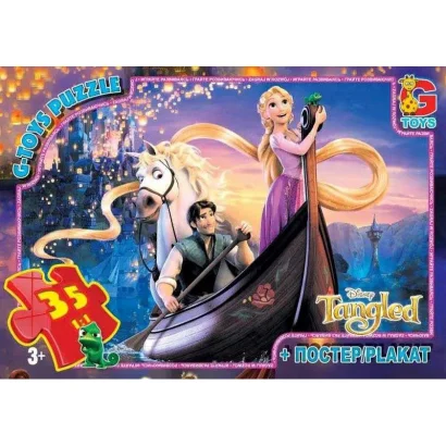 Пазли дитячі "Рапунцель" TA001, 35 елементів        